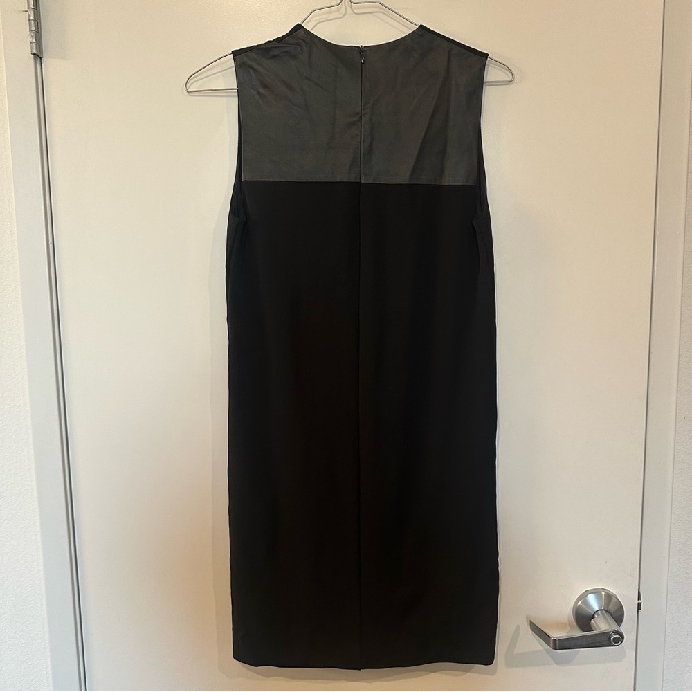 PEDRO LOURENÇO Black Sleeveless V neck mini Dress mesh lining size 36 / US Small - Picture 5 of 11